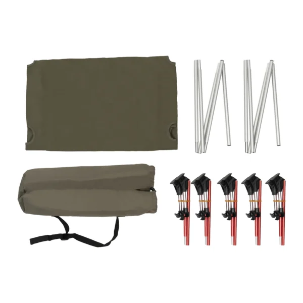 Folding Camping Bed Aluminium Travel Cot with Carry Bag