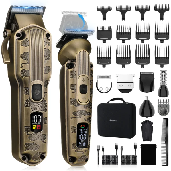 Hair Clipper Set, Skin Fade & Beard Trimmer (2pcs)