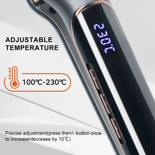 2-in-1 Adjustable Flat Iron for Wet & Dry Hair