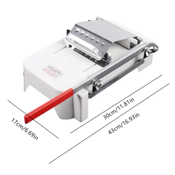 Manual Frozen Meat Slicer, Stainless Steel, Multi-Use Cutter