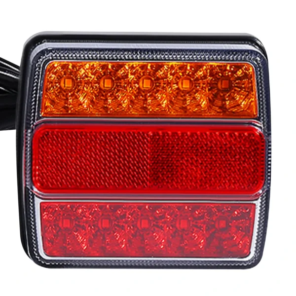 LED Trailer Rear Light Set 12V with 7-Pin Plug