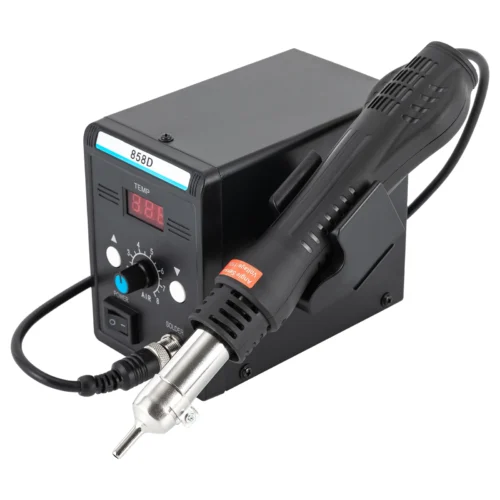 700W Hot Air SMD Rework Station, 100–500°C, LED, Hot Gun
