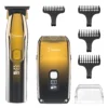 Cordless Hair Clipper Kit, Metal Grooming Set with Blades