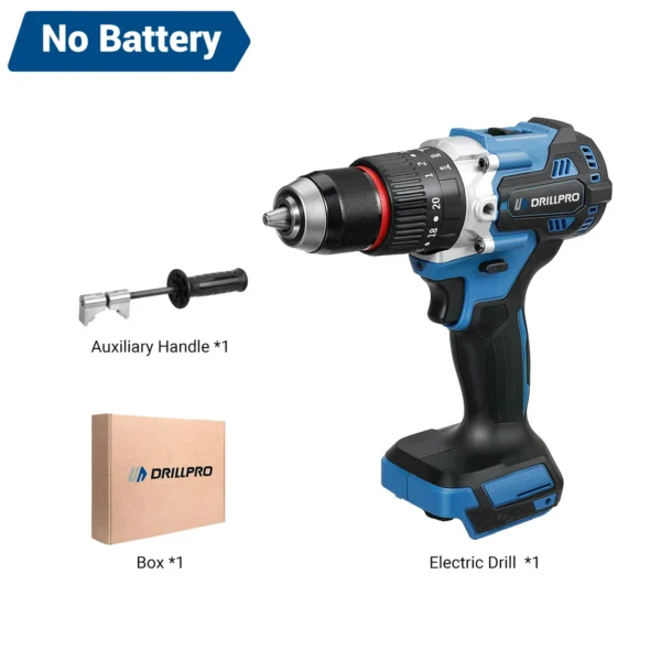 Drillpro 20V Brushless Cordless Drill 120Nm 13mm Chuck