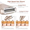 2-in-1 Ladies Hair Removal Shaver Full Body Washable