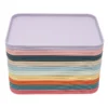 20PCS Plastic Serving Trays Set Rectangular 10 Colors