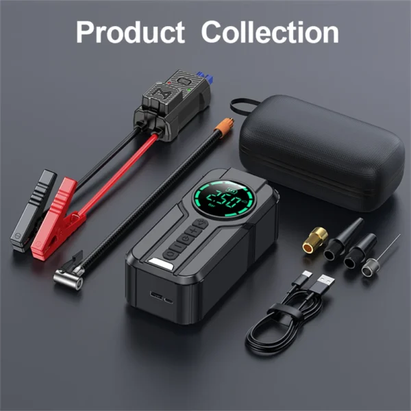 Sf654db2870fd47d182a3e93a319aec63u.webp 2-in-1 Jump Starter & Power Bank 10000mAh with Air Pump & Light