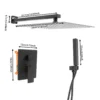 Shower System with Temperature Control Wall Mounted