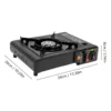 2500W Outdoor Barbecue Grill with Drip Tray Black