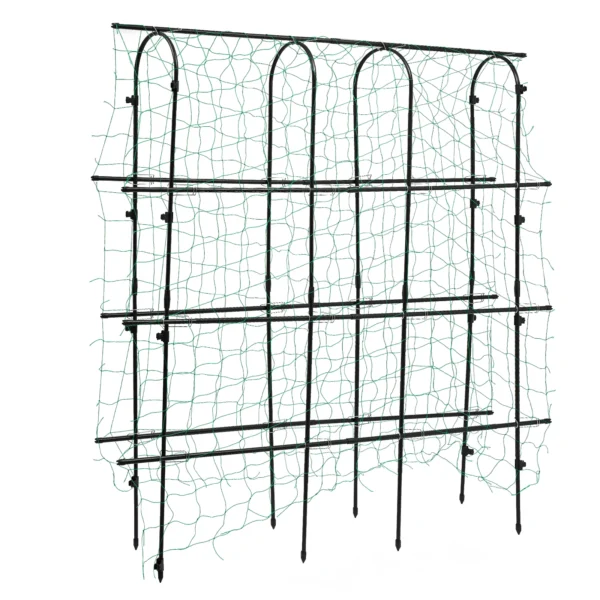 180×30×180cm Garden Arch Trellis with Netting