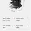 Bar Semi-Automatic Espresso Machine with PID & Touch Screen
