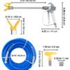50ft Airless Paint Spray Hose Kit 3600 PSI w/517 Tip