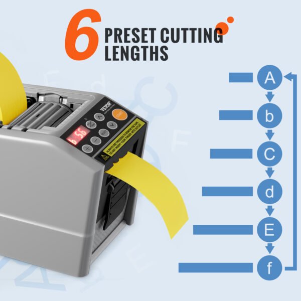 ZCUT-9 Automatic Tape Cutter 6–60mm Electric Dispenser