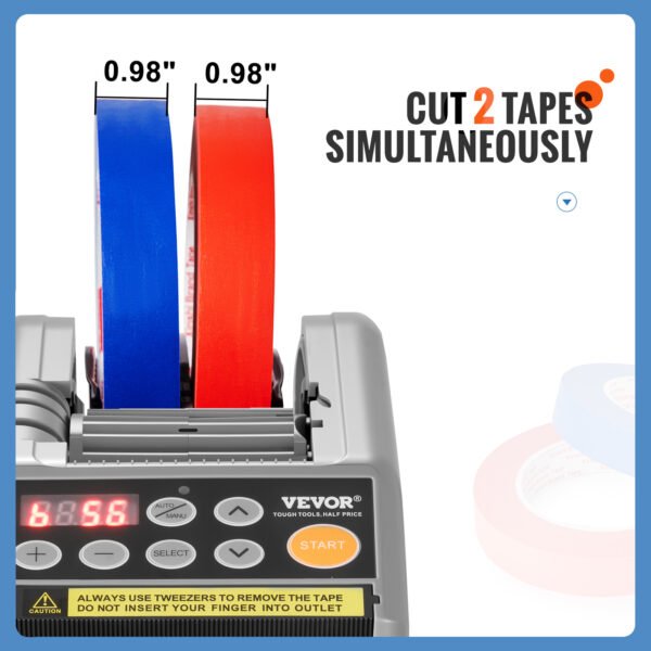 ZCUT-9 Automatic Tape Cutter 6–60mm Electric Dispenser