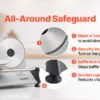Electric Meat Slicer 0–0.6" Thickness