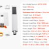 SucceBuy Rainfall Shower System with Handheld Spray Wall Mounted
