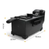 Aigostar 3L Oil Fryer 2200W Black
