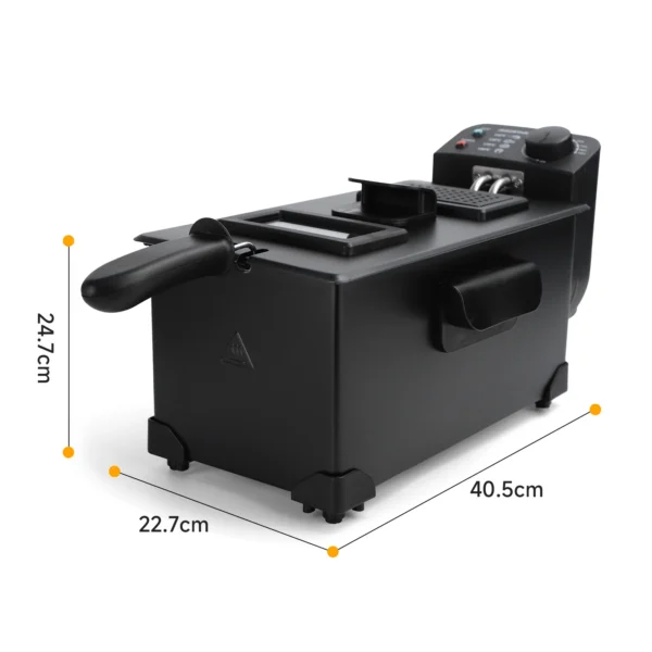 Aigostar 3L Oil Fryer 2200W Black