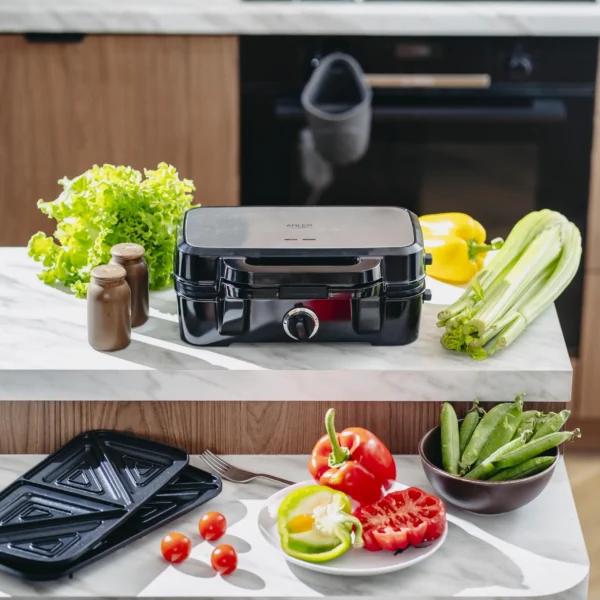 3in1 Toaster, Grill & Waffle 1500W