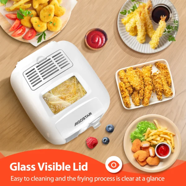 Aigostar 2.5L Oil Fryer White