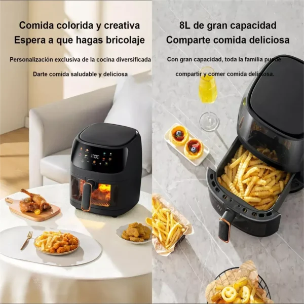 8L Air Fryer Oven LED Touch Window