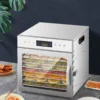 8 Tray Food Dehydrator 400W Stainless Steel LED