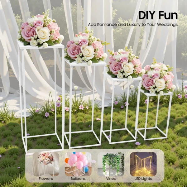 A4fbc011f2c0f4c80a50cf2fc74e44e1fE-3.webp 4pcs Metal Plant Stand Set Iron Garden Holders