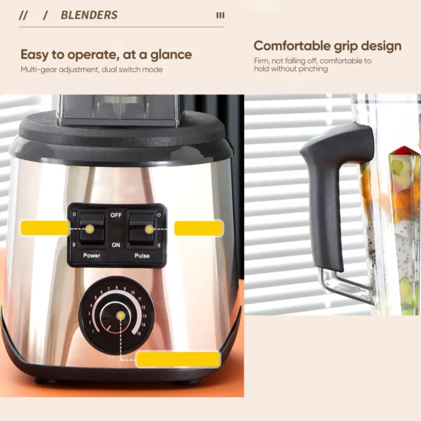 3in1 Blender Mixer Juicer 3 Containers 2.5L