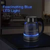 Aigostar Glass Electric Kettle 1.7L 2200W LED