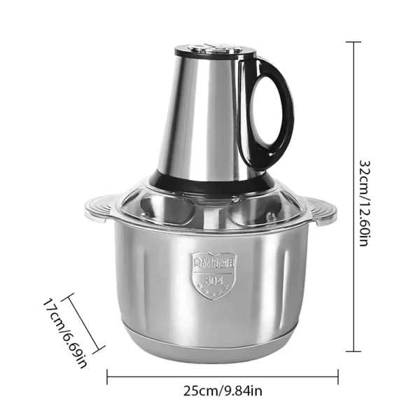 5L Electric Meat Grinder 500W 5-Blade Steel