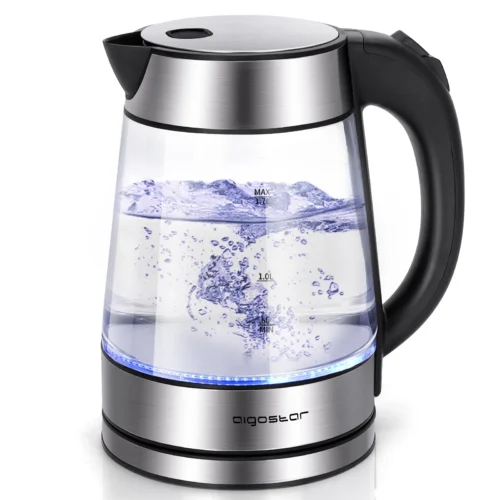 Aigostar Glass Electric Kettle 1.7L 2200W LED