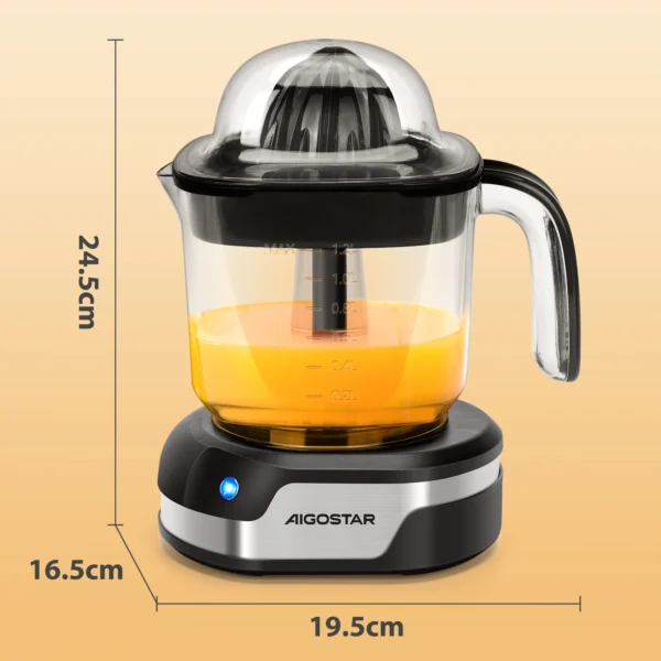 Aigostar Electric Citrus Juicer 40W 1.2L