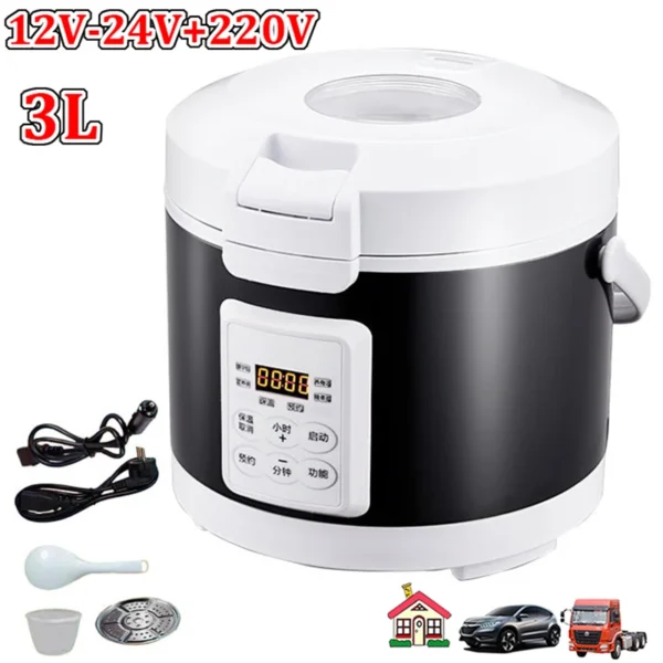 Aa996bbd5a98a47738260a168d5efd0d1j.webp 12V 24V 220V 3L Car Rice Cooker