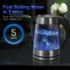 Aigostar Glass Electric Kettle 1.7L 2200W LED