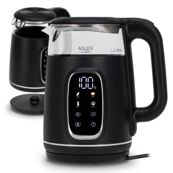 2200W Glass Kettle 1.7L Temp Control