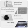 8 Tray Food Dehydrator 400W Stainless Steel LED