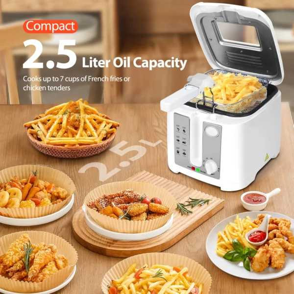 Aigostar 2.5L Oil Fryer White