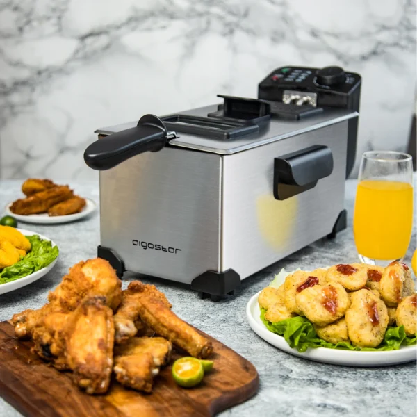 Ad31fa15986b3470f9466a4d83340dbe0A.webp Aigostar Electric Fryer 3L 2200W