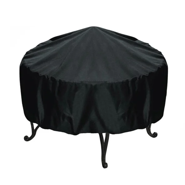 H1bb2c4c83c884fffa906f92f768f4f3fG-1.webp Round Fire Pit Cover Waterproof BBQ Dust Cover