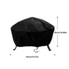 Hb7b0eb231f3b4462b1a2c45ee91a8c4al-1.webp Round Fire Pit Cover Waterproof BBQ Dust Cover