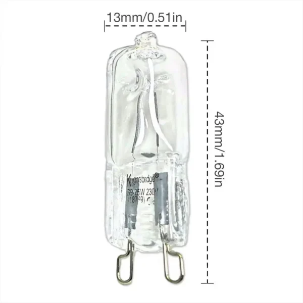 G9 40W High Temp Halogen Oven Bulb
