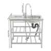 Stainless Steel Single Bowl Utility Sink Stand