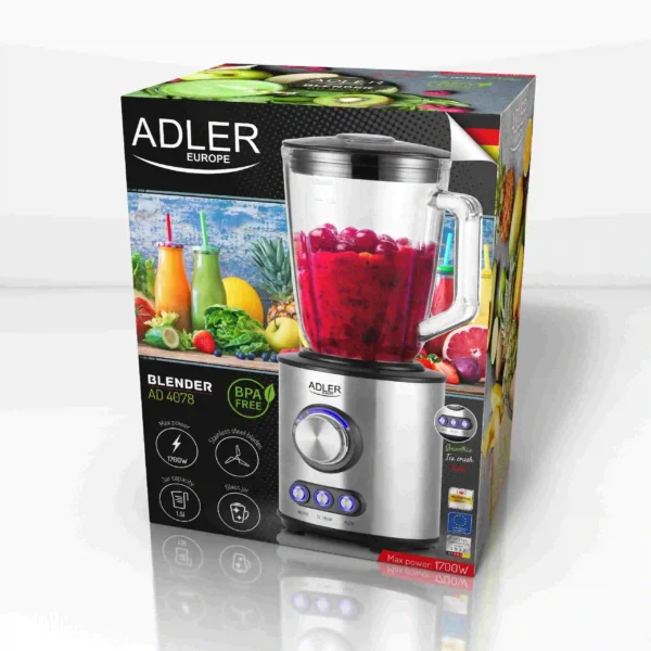1700W Glass Smoothie Blender 1.5L BPA Free