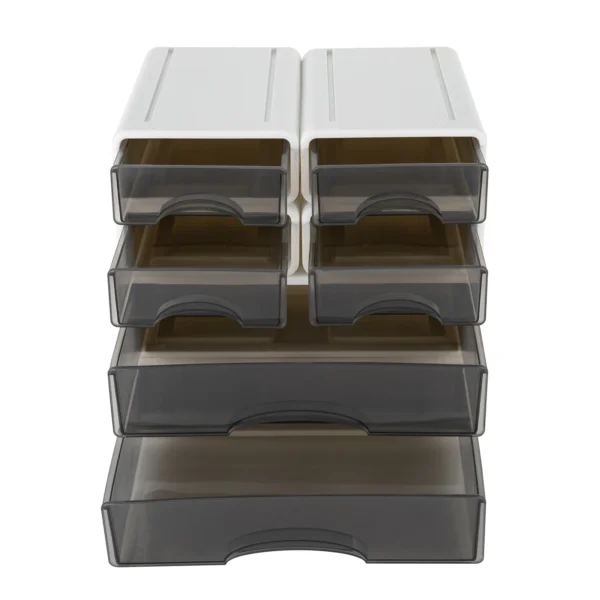 S09d66cde59734b618e91d03a23488c43i-1.webp 6pcs Transparent Desk Drawer Organizer Set