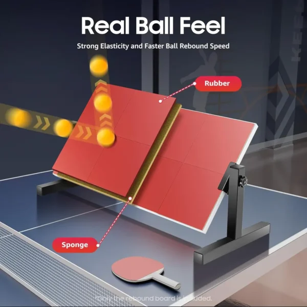 360° Table Tennis Rebound Board Solid Wood