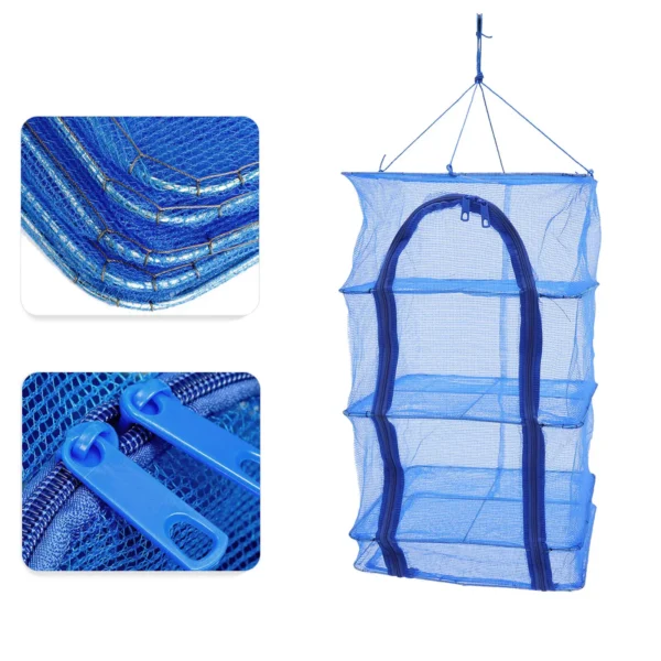 4-Layer Hanging Herb Dryer Folding Dry Net
