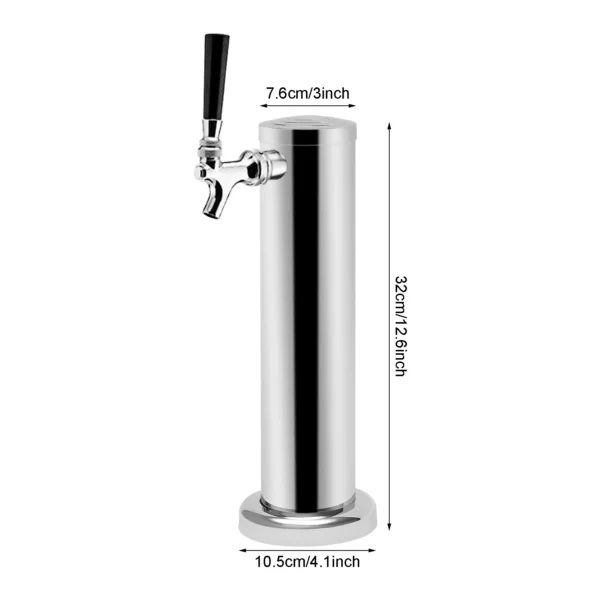 Stainless Steel Beer Tower Tap Dispenser