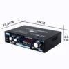 AK35 Mini 400W Stereo Bluetooth Audio Amplifier