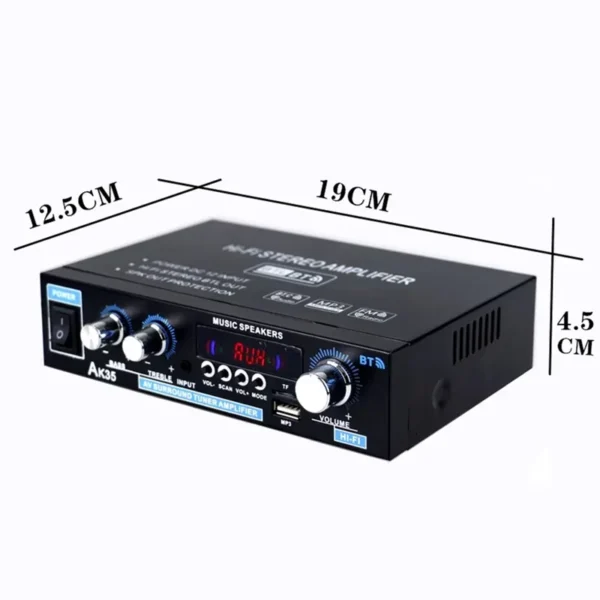 AK35 Mini 400W Stereo Bluetooth Audio Amplifier