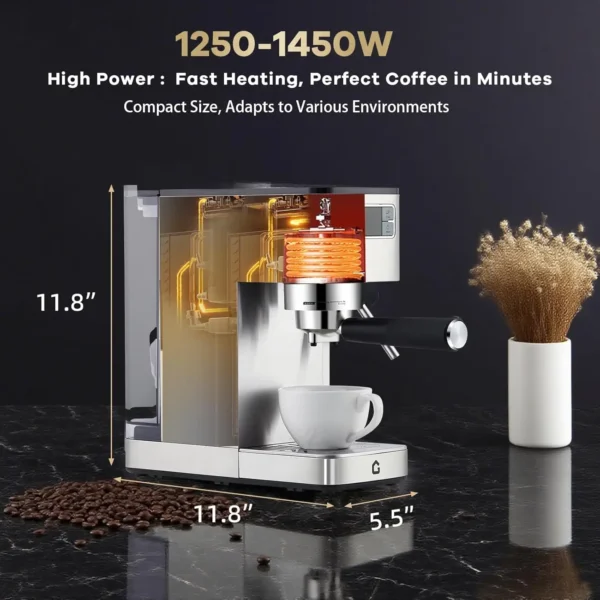 S10013cb81ac4494bab94d5c5fde3ccffj.webp 20 Bar Stainless Steel Espresso Machine Frother